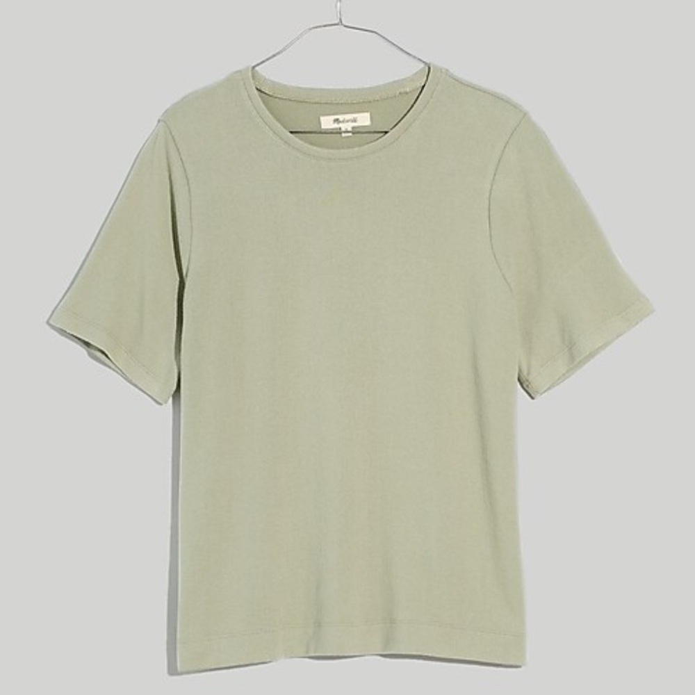 Madewell sage green dreamiest knit shirt, small